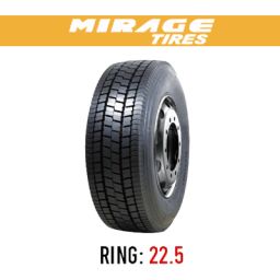 لاستیک خودرو میراژ مدل MG628 (گل عقب) سایز 315/80R22.5