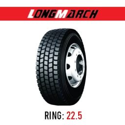لاستیک خودرو لانگ مارچ مدل LM511 (گل عقب) سایز 315/80R22.5