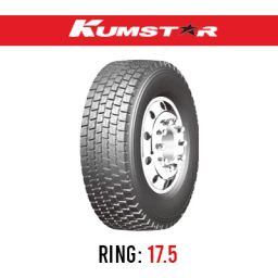 لاستیک خودرو کوم استار مدل DSRD01 (گل عقب) سایز 235/75R17.5