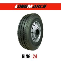 لاستیک خودرو لانگ مارچ مدل LM256 (گل بریجستونی جلو) سایز 12.00R24 (325/95R24)