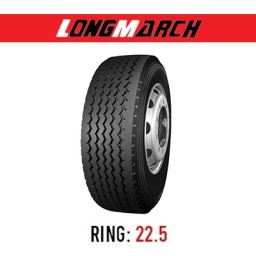 لاستیک خودرو لانگ مارچ مدل LM128 (گل جلو) سایز 385/65R22.5