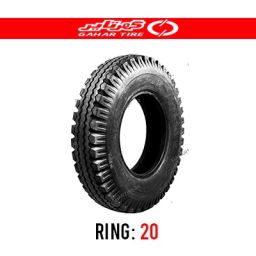 لاستیک خودرو گهر مدل DT2005 (نخی،2خط،درجه دو) سایز 9.00R20