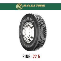 لاستیک خودرو رازی مدل RT1 (گل عقب، اکو) سایز 315/80R22.5